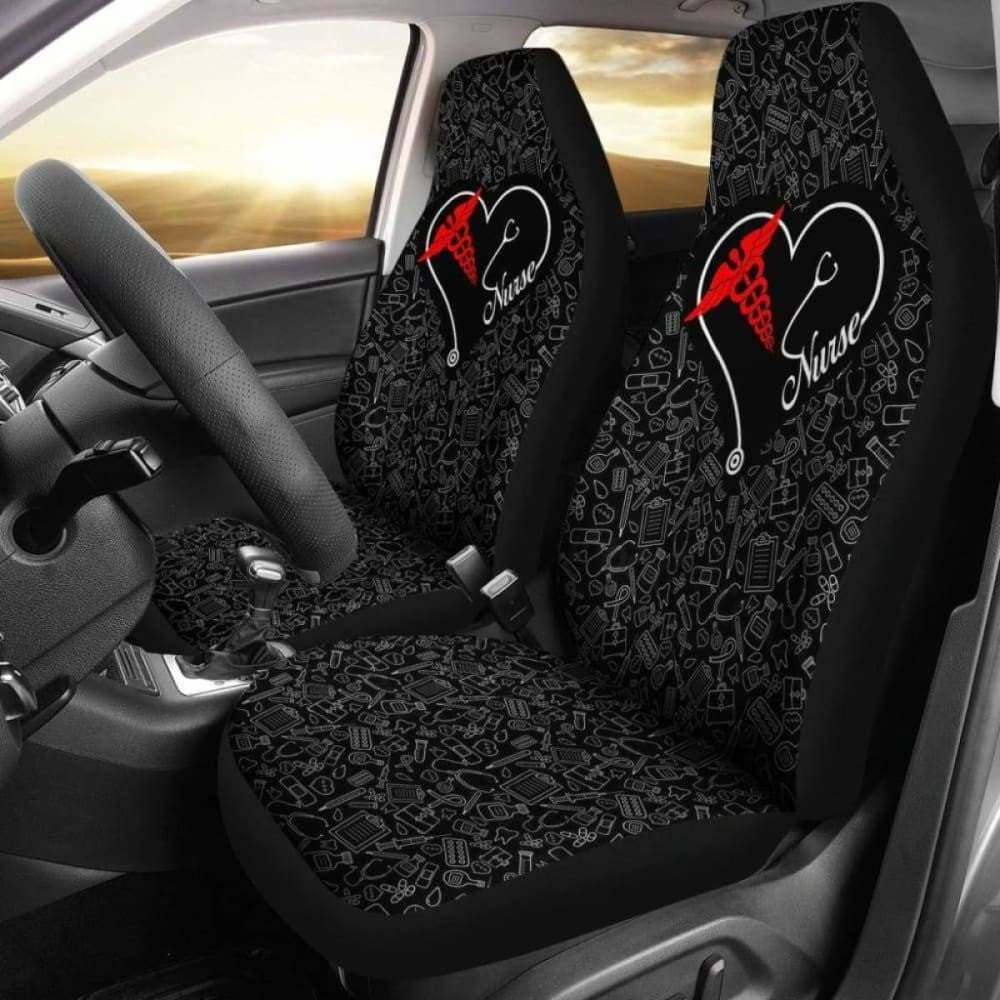 Nurse Heart - Car Seat Covers (Set of)