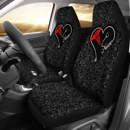 Nurse Heart - Car Seat Covers (Set of)