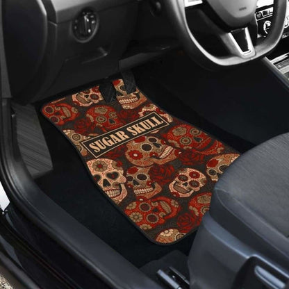 Set Of Pcs Sugar Skull Car Mats