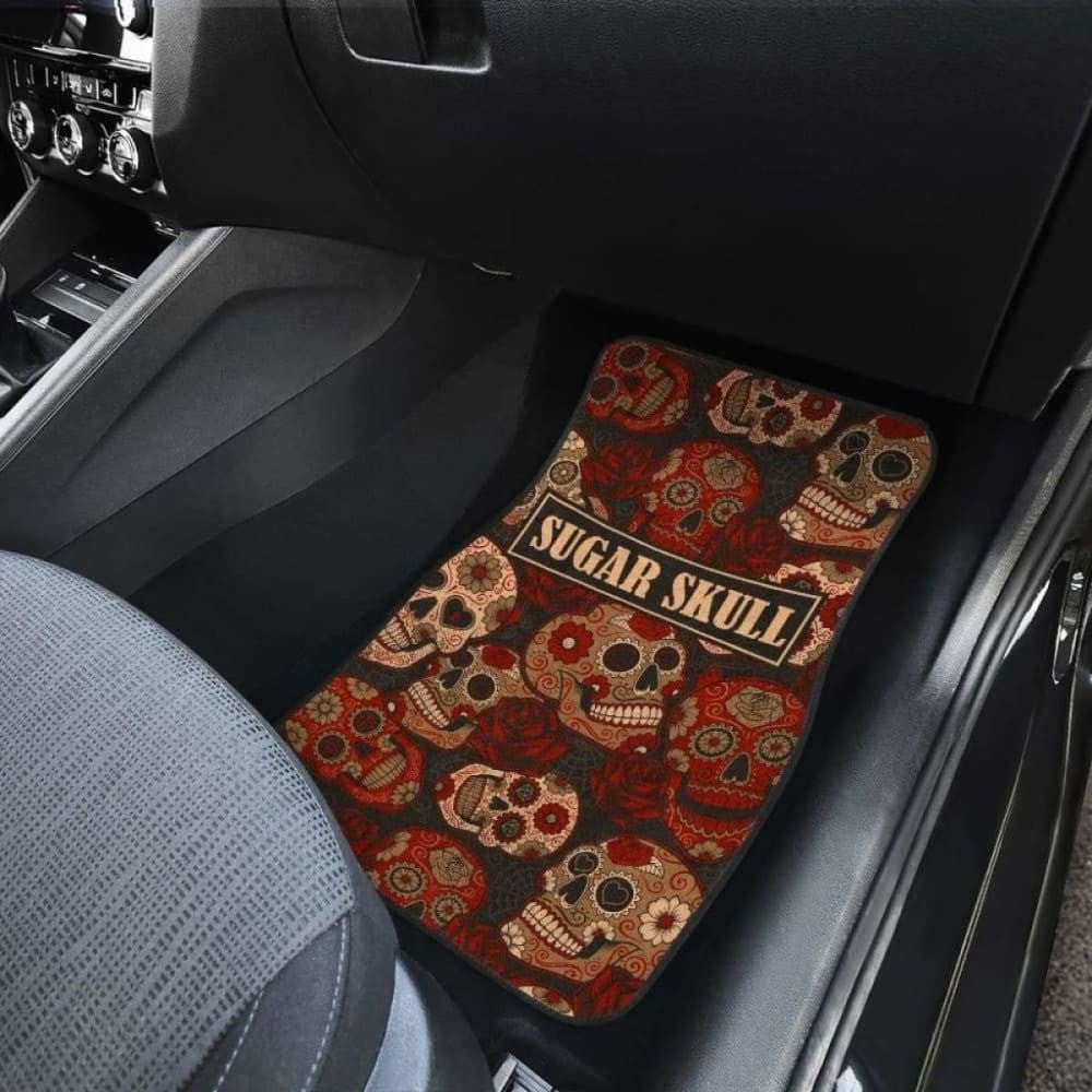 Set Of Pcs Sugar Skull Car Mats