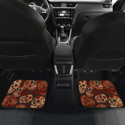 Set Of Pcs Sugar Skull Car Mats