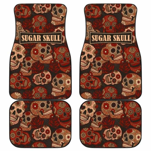Set Of Pcs Sugar Skull Car Mats