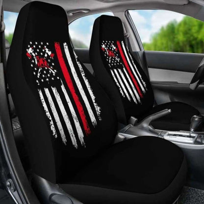 FireFighter Axe Flag Car Seat Covers