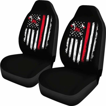 FireFighter Axe Flag Car Seat Covers