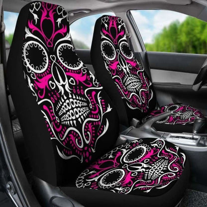 Set Seat Cover Sugar Skulls