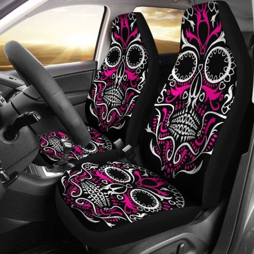 Set Seat Cover Sugar Skulls