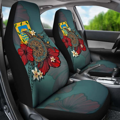 Tuvalu Car Seat Covers Blue Turtle Tribal Amazing