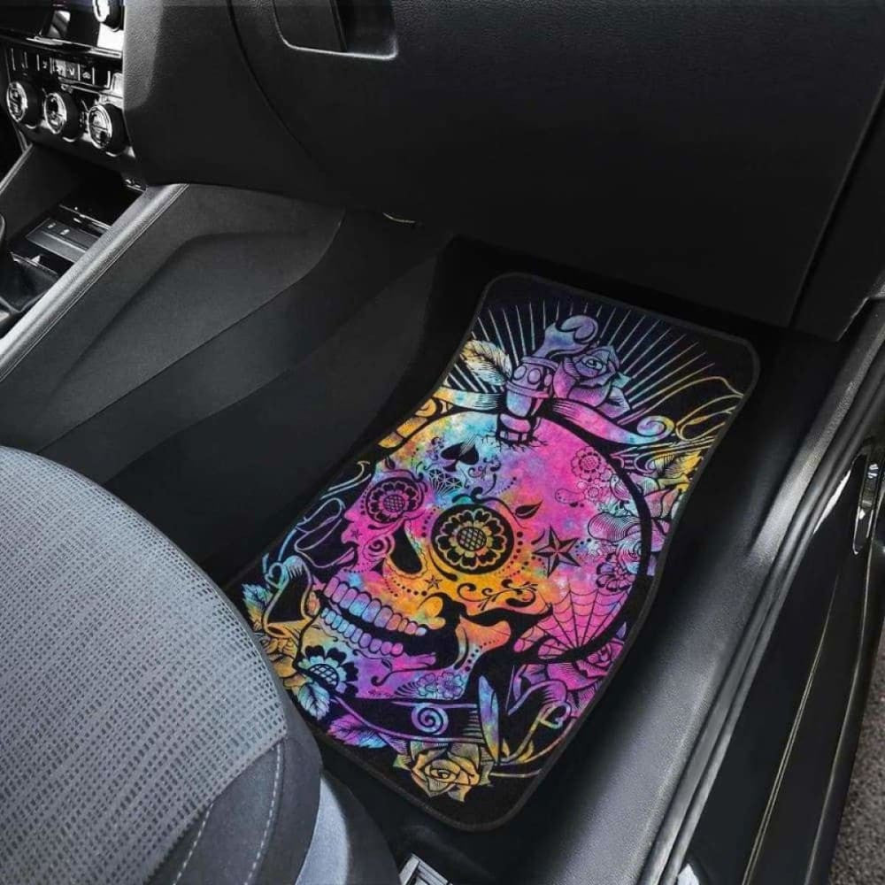 Set Of Pcs Sugar Skull Car Mats