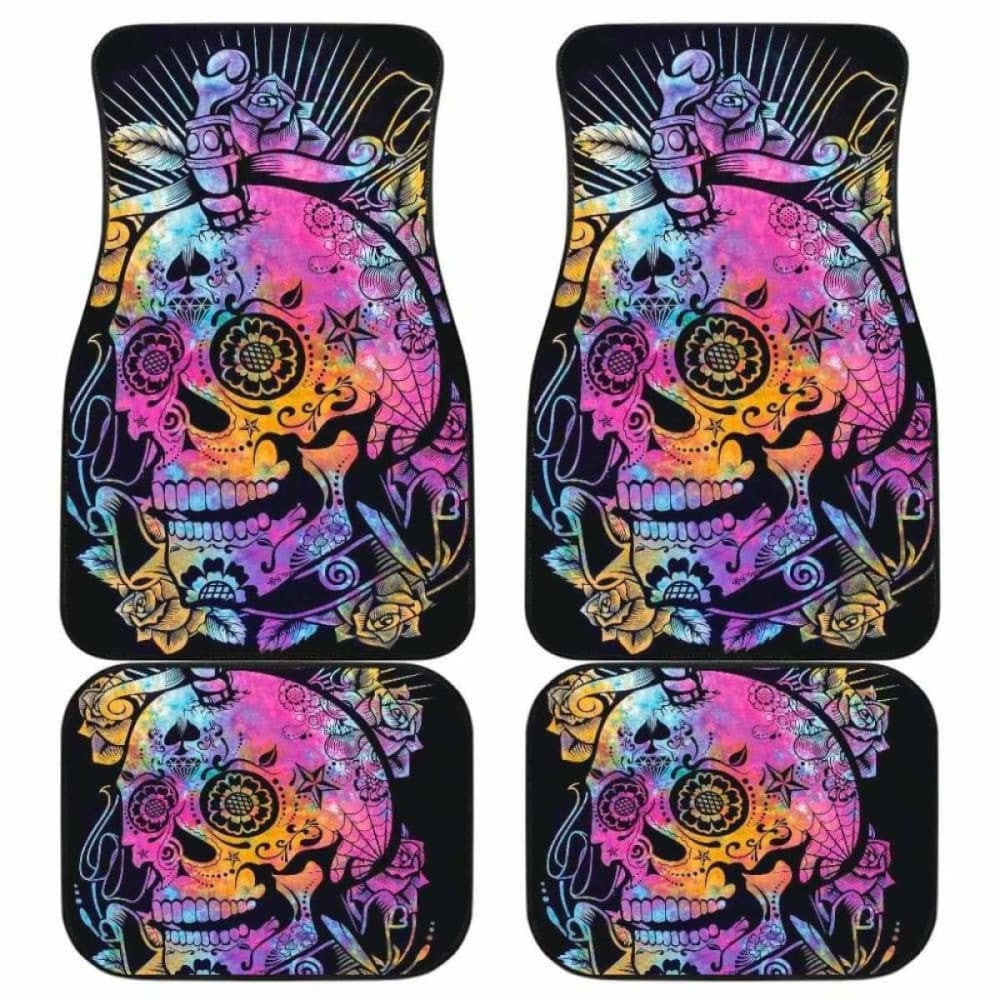 Set Of Pcs Sugar Skull Car Mats