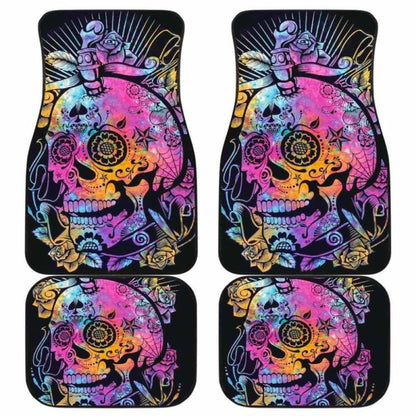 Set Of Pcs Sugar Skull Car Mats