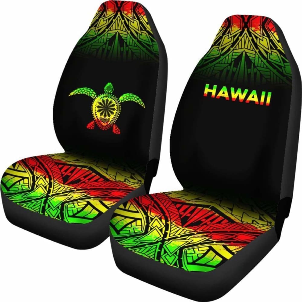 Polynesian Hawaii Turtle Car Seat Covers Fog Reggae New