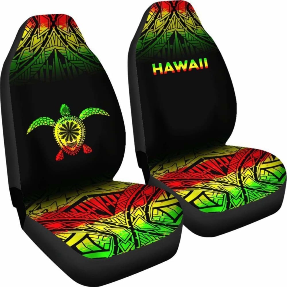 Polynesian Hawaii Turtle Car Seat Covers Fog Reggae New