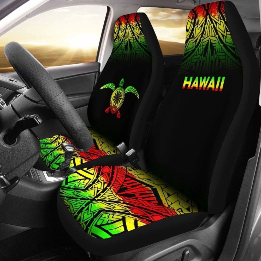 Polynesian Hawaii Turtle Car Seat Covers Fog Reggae New
