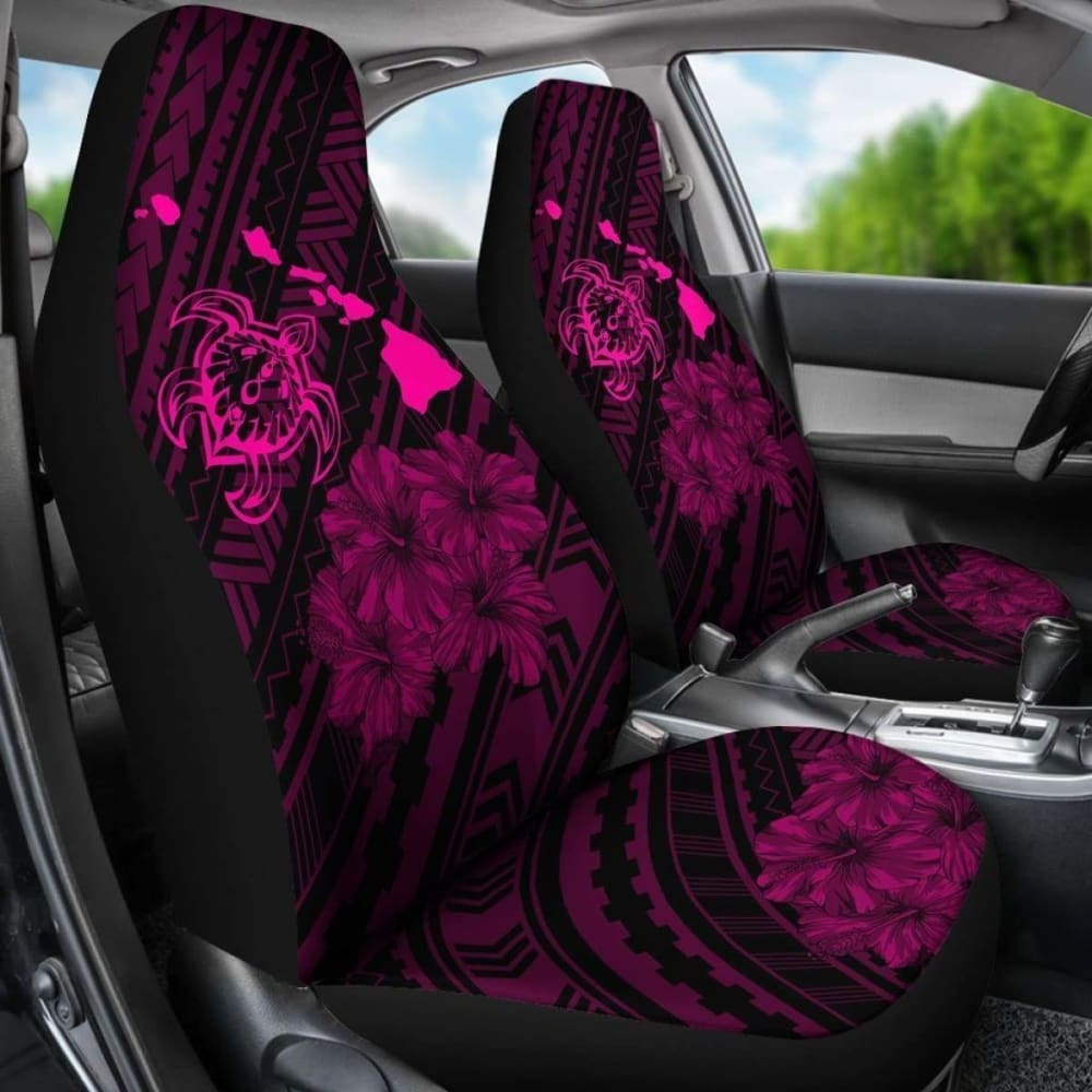 Hawaii Sea Turtle Is Swimming Toward Car Seat Covers Pink - New -