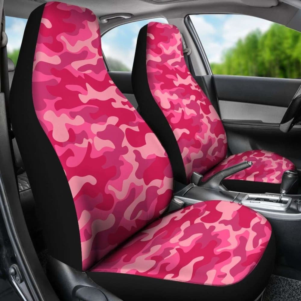 Pink Camo Car Seat Cover
