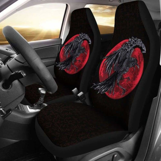 Viking Odin'S Raven Car Seat Covers