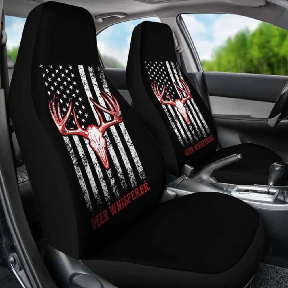Deer Whisperer Flag Car Seat Covers Awesome