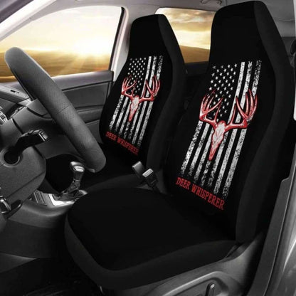 Deer Whisperer Flag Car Seat Covers Awesome