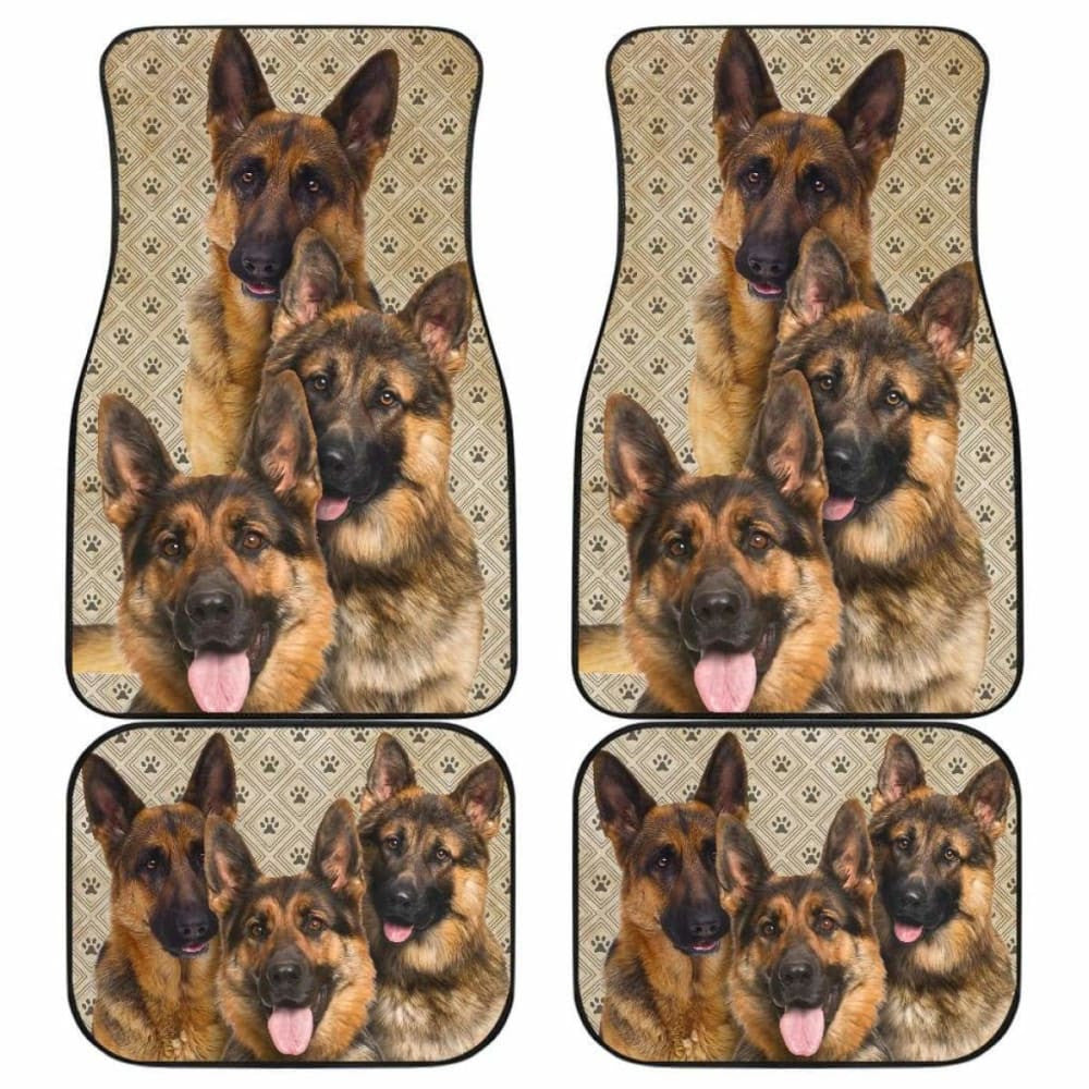 German Shepherd Car Floor Mats Funny