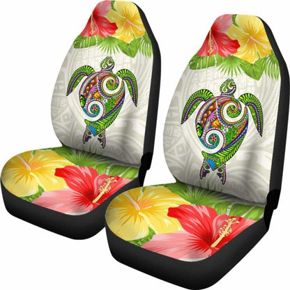 Polynesian Hawaii Car Seat Covers Turtle Colorful - New