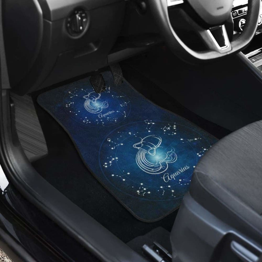 Aquarius Zodiac Sign Car Floor Mats Amazing Gift