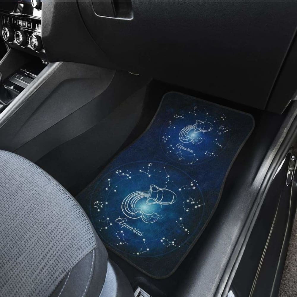 Aquarius Zodiac Sign Car Floor Mats Amazing Gift