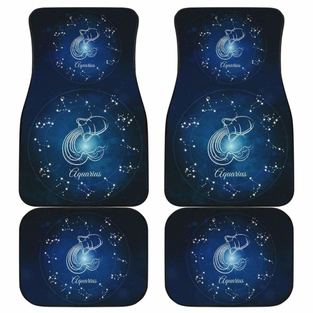 Aquarius Zodiac Sign Car Floor Mats Amazing Gift