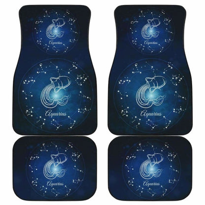 Aquarius Zodiac Sign Car Floor Mats Amazing Gift