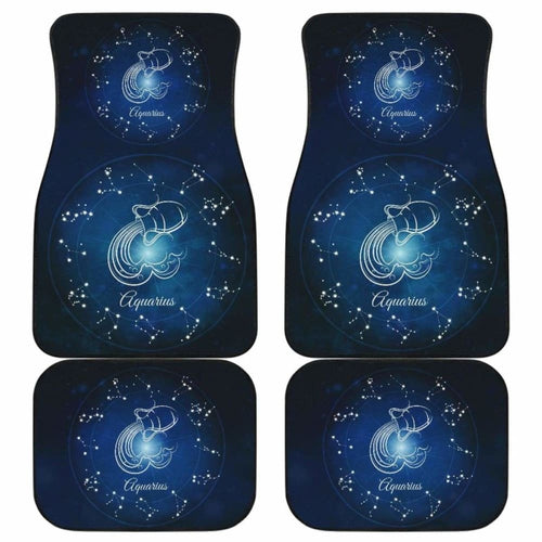 Aquarius Zodiac Sign Car Floor Mats Amazing Gift