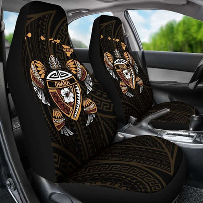 Hawaii Kakau Polynesian Turtle Map Car Seat Covers - New -