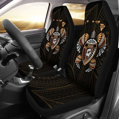 Hawaii Kakau Polynesian Turtle Map Car Seat Covers - New -