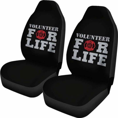 Volunteer For Life Firefighter Car Seat Covers
