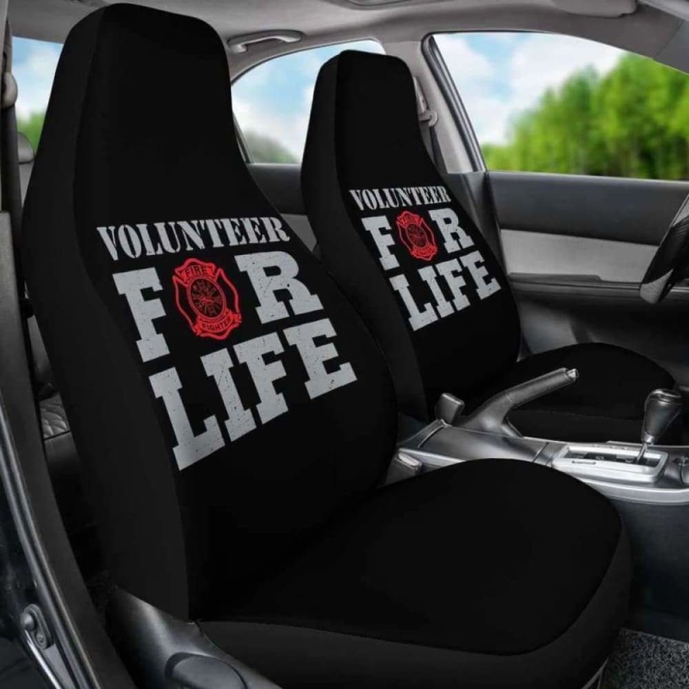 Volunteer For Life Firefighter Car Seat Covers