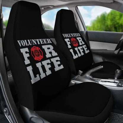 Volunteer For Life Firefighter Car Seat Covers