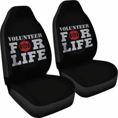 Volunteer For Life Firefighter Car Seat Covers