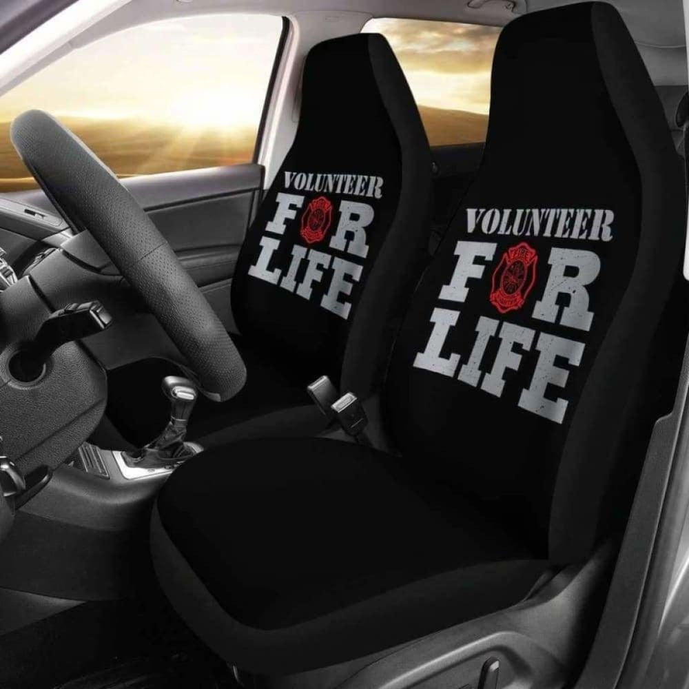 Volunteer For Life Firefighter Car Seat Covers