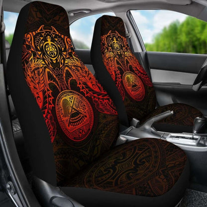 American Samoa Car Seat Covers - American Samoa Seal Red Turtle Manta Ray - Amazing
