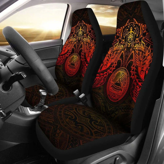 American Samoa Car Seat Covers - American Samoa Seal Red Turtle Manta Ray - Amazing