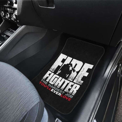 Firefighter Front And Back Car Mats Set Of