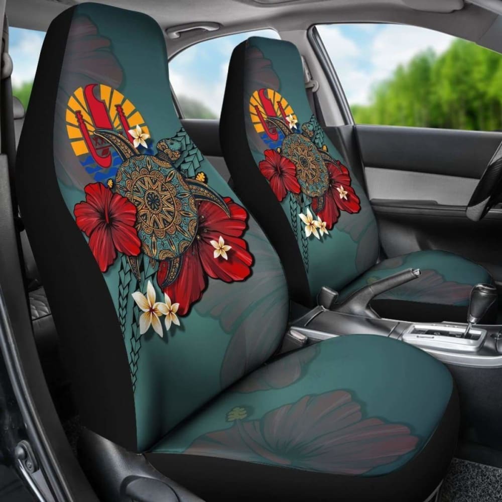 Tahiti Car Seat Covers Blue Turtle Tribal Amazing