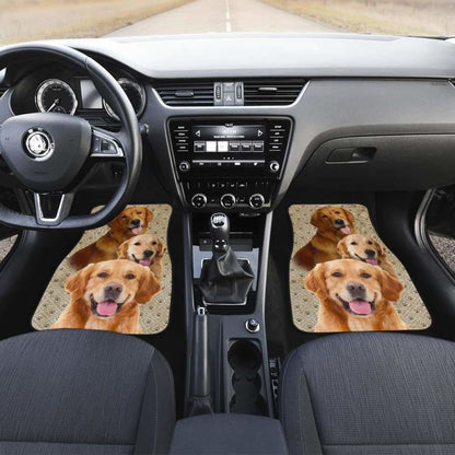 Golden Retriever Car Floor Mats For Golden Dog Lover