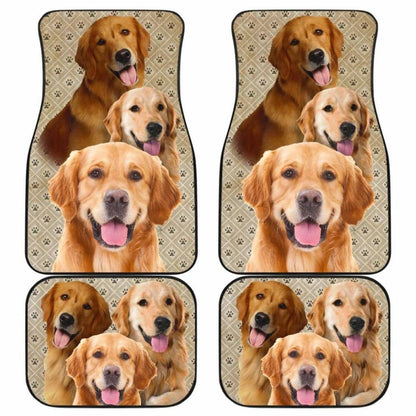 Golden Retriever Car Floor Mats For Golden Dog Lover