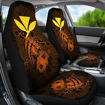 Hawaii Hibiscus Car Seat Cover - Harold Turtle - Orange - New