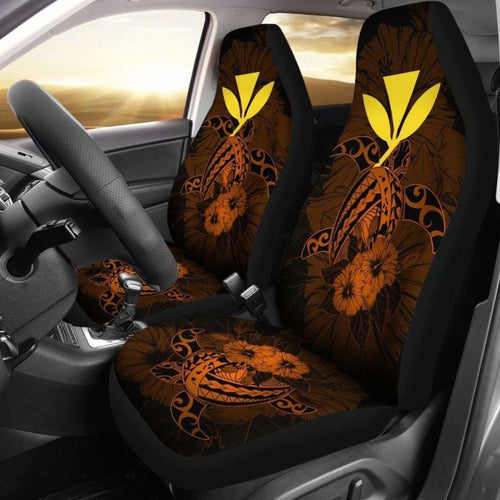 Hawaii Hibiscus Car Seat Cover - Harold Turtle - Orange - New