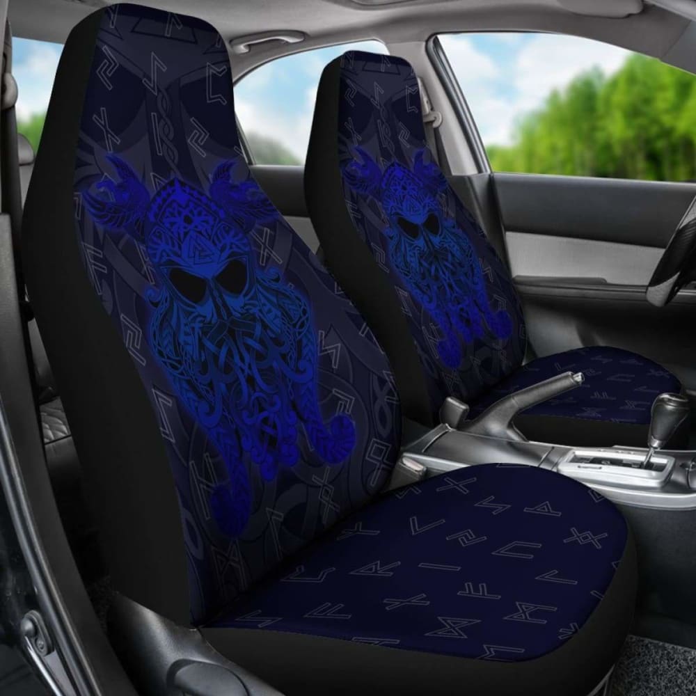 Norse Viking Car Seat Covers - Rune Odin God -