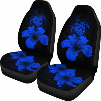 Hawaii Hibiscus Car Seat Cover - Turtle Map - Blue - New