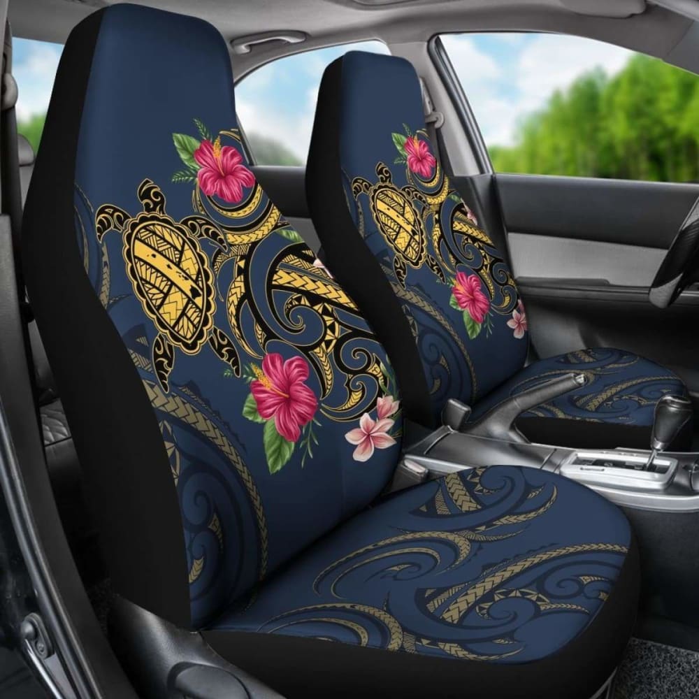 Hawaii Polynesian Turtle Hibiscus Plumeria Car Seat Cover - Nane Style - New - Awesome