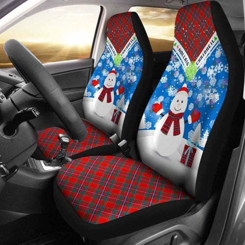 Scotland Christmas Thistle Car Seat Covers Nollaig Chridheil Style Snowman K