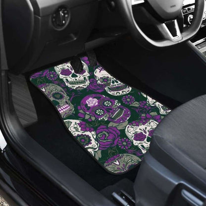 Gretta Skully Car Mats - Sugar Skull - Purple