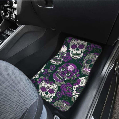 Gretta Skully Car Mats - Sugar Skull - Purple